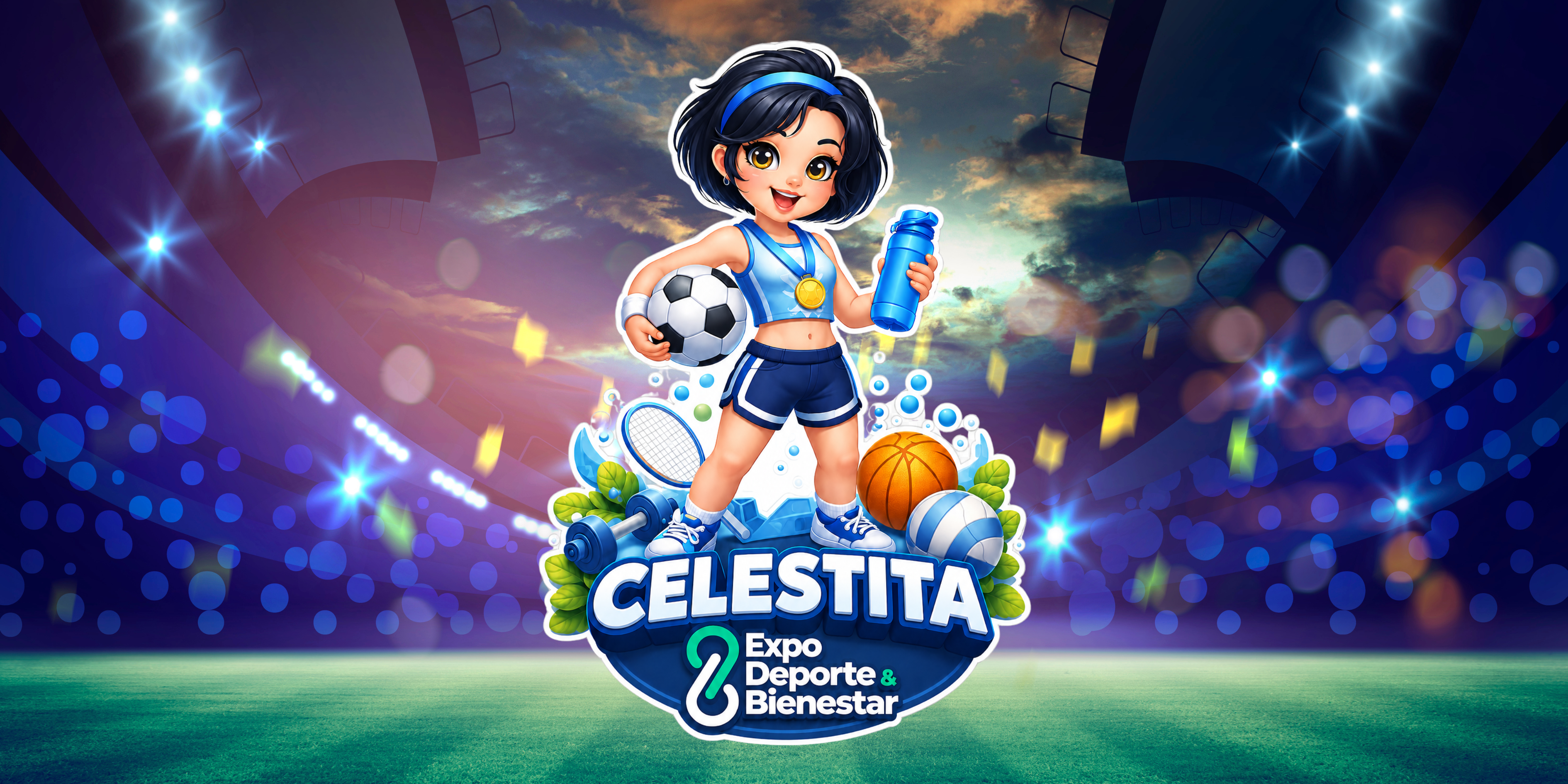 Celestita, la mascota oficial de Expo Deporte y Bienestar 2026